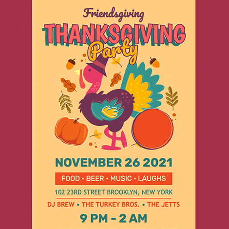 Thanksgiving Party Invite